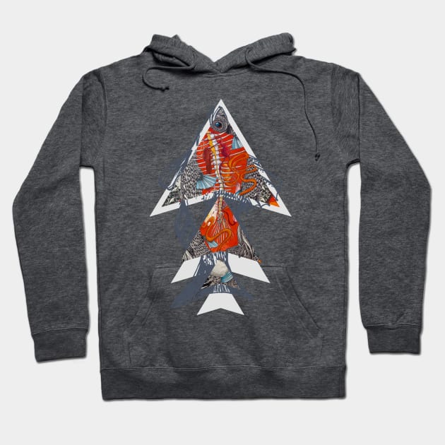 Anatomy Collage Hoodie by pingdf